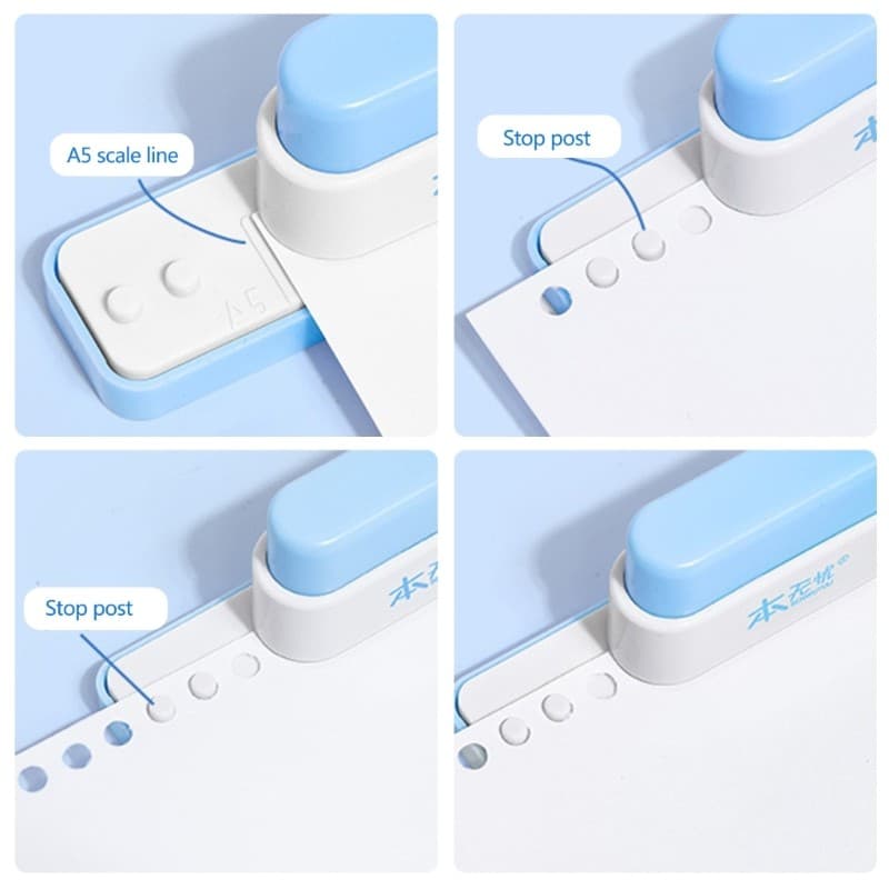 XY Máquina De Perfuração Portátil , Perfurador Manual Com 5 Furos De Papel Artesanal , Ferramenta , Material Escolar De
