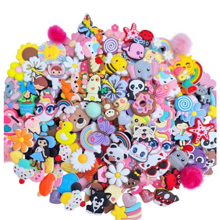 10pcs/set Cartoon Shoe Charms For croc Garden Shoes Accessories Women Kid's Party Gifts Decorações Para Mochila Adultos