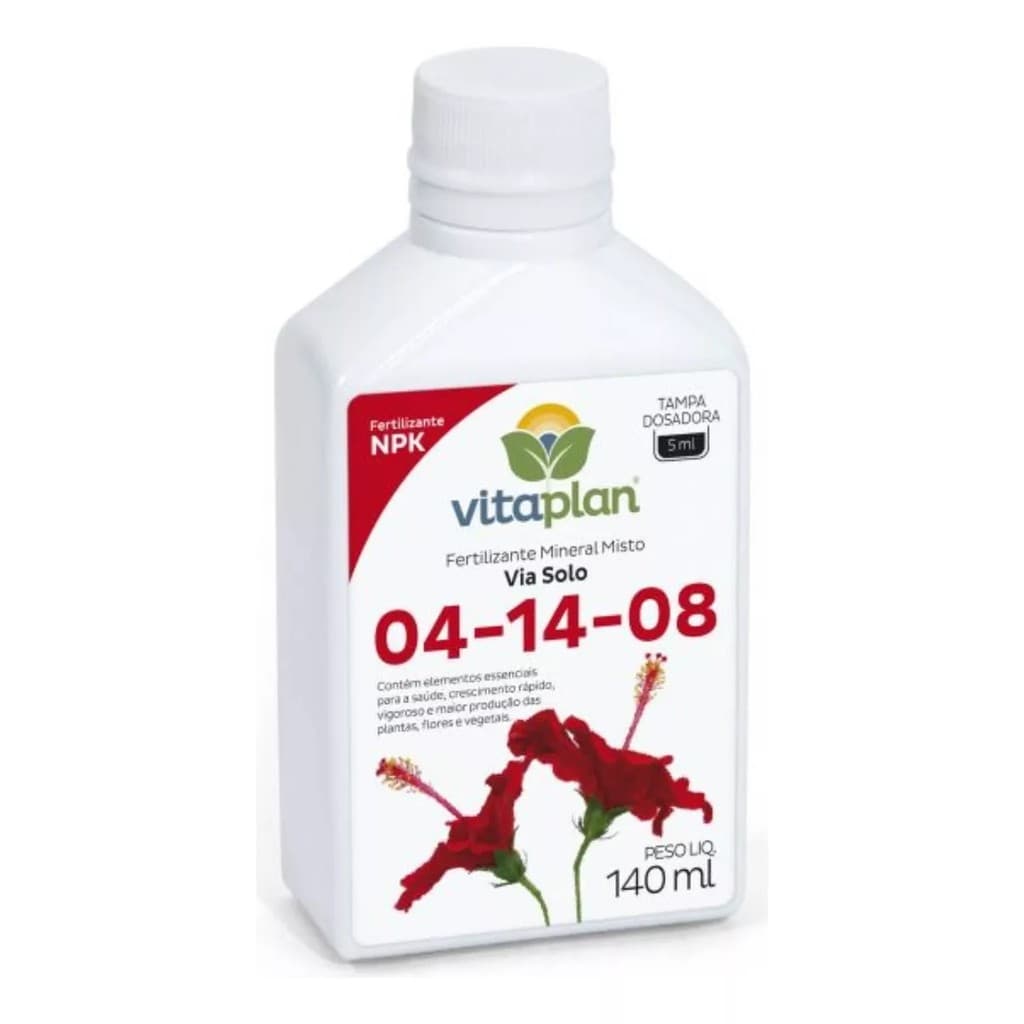 Fertilizante Adubo Mineral Misto 04-14-08 Liquido Rende 28 Litros Nutriplan Vitaplan