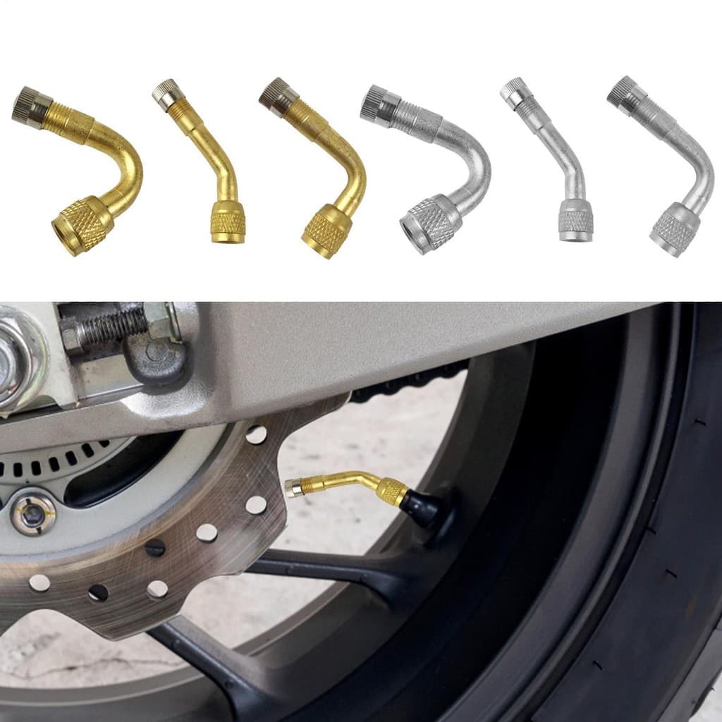 Válvula De Haste De Pneu De Motocicleta , Bico De Ar De Extensão Com Curvatura De 90 Graus , Adaptador De Para Motocicle