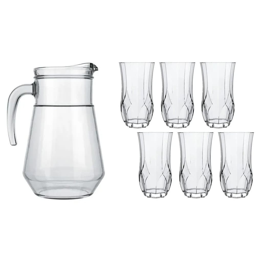 Kit Jogo Copos Opera Jarra 1.5 L Água Refrigerante Nadir