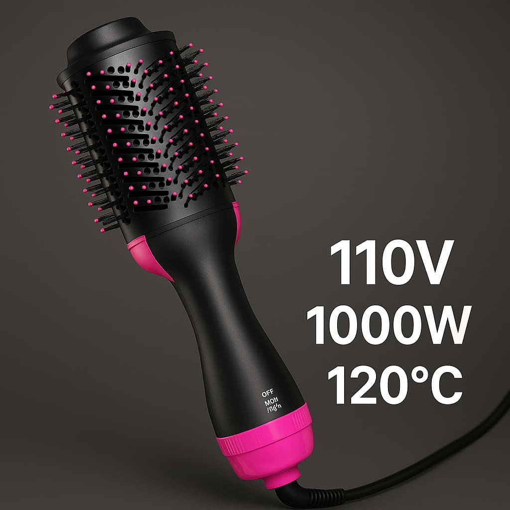 Escova Secadora Profissional Seca Alisa E Modela Cabelo