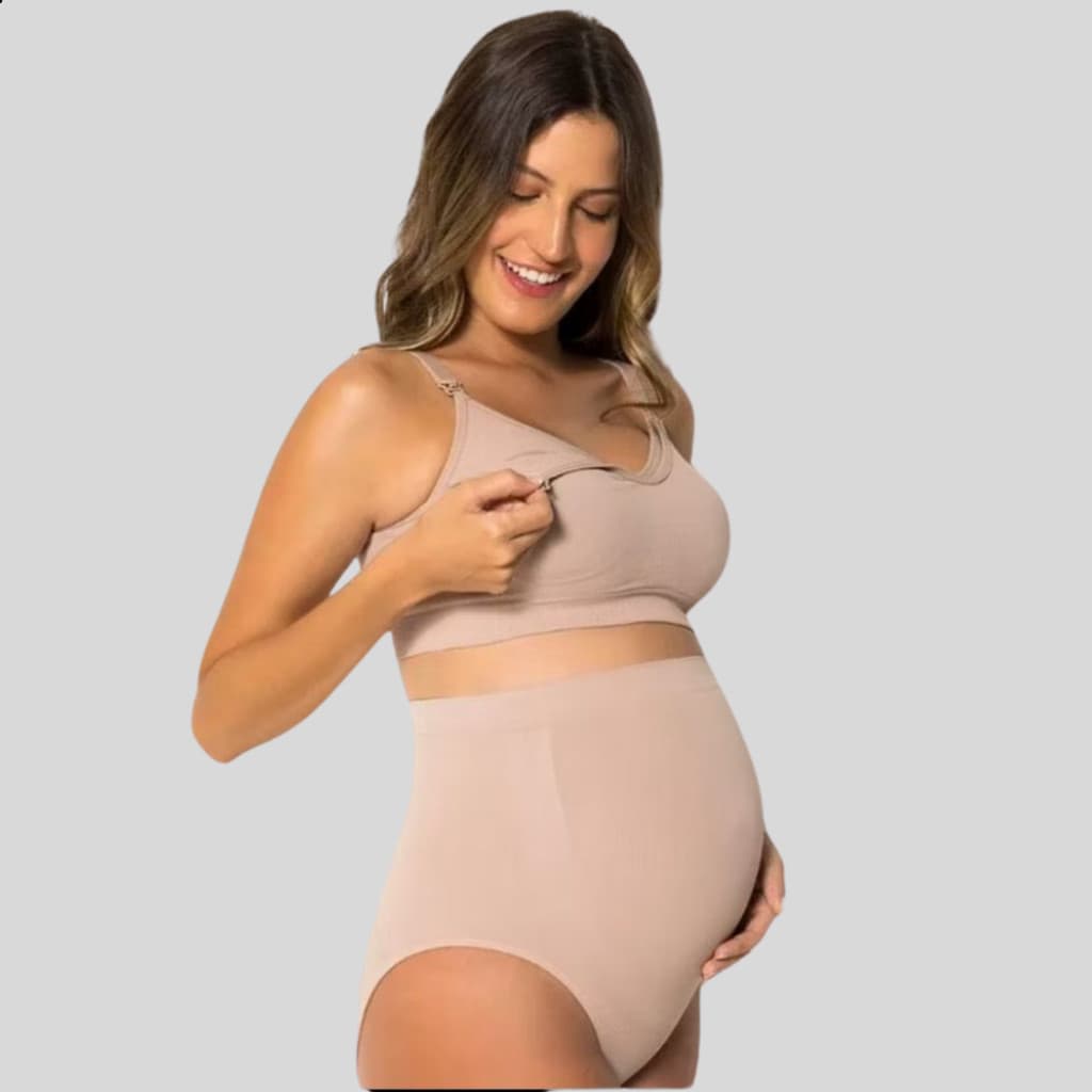 Calcinha Gestante Sem Costura Cintura Alta Trifil Original Maternidade Enxoval