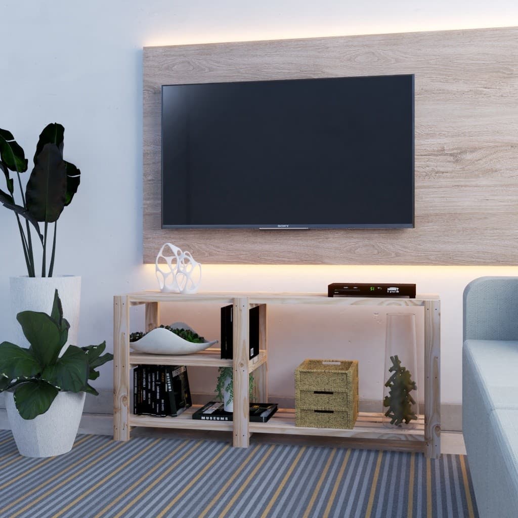 Sapateira Prateleira De Madeira Maciça Pinus Com Banco Hall De Entrada Longa 110cm Multiuso