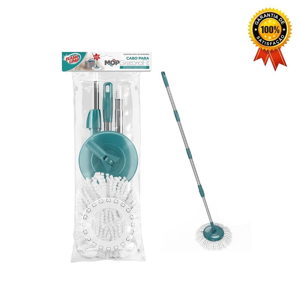 Cabo Mop Refil Giratório Esfregão Fit Limp Extensor Flash Limp RMOP0115 Extensível Cabo Original