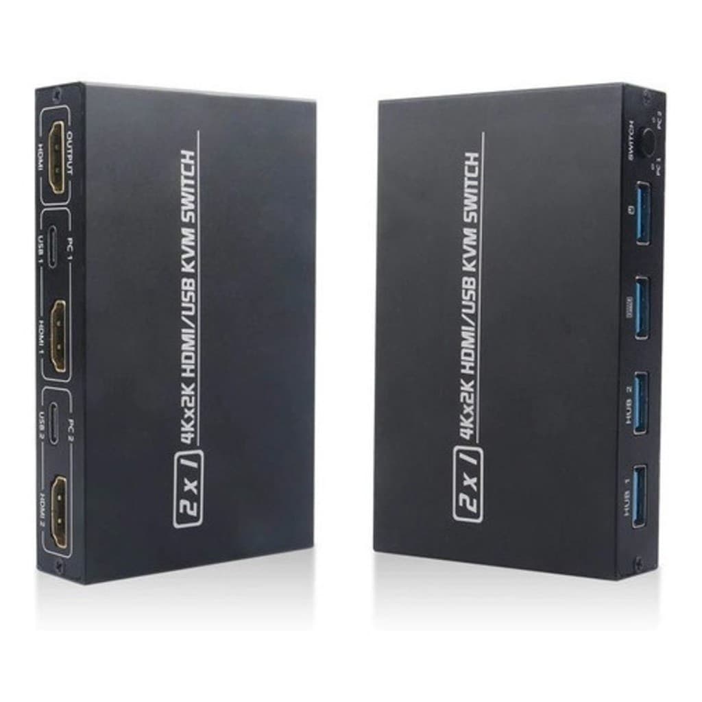 Chaveador Switch Kvm 2 Portas Compatível com HDMI Mause Teclado E Monitor