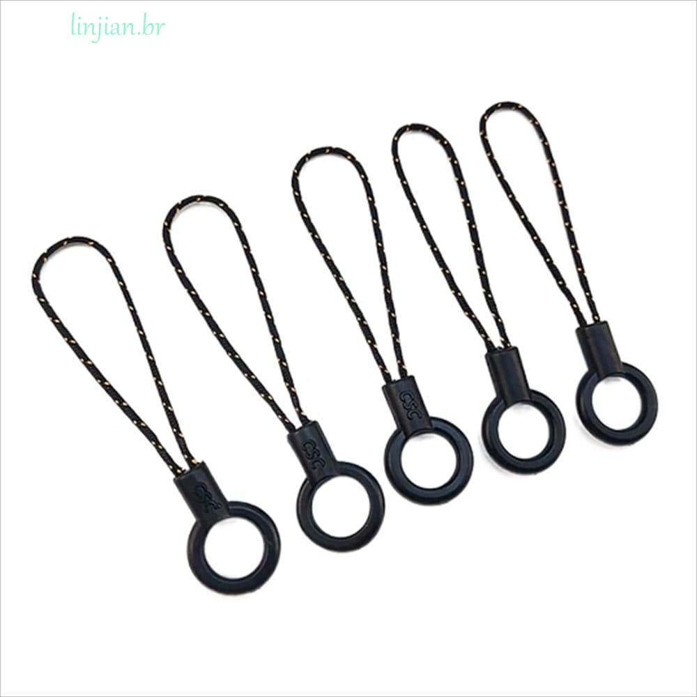 Cordão Para Celular LINJIAN , Preto Amuletos De Telefone Em Círculo , Anti-Perda