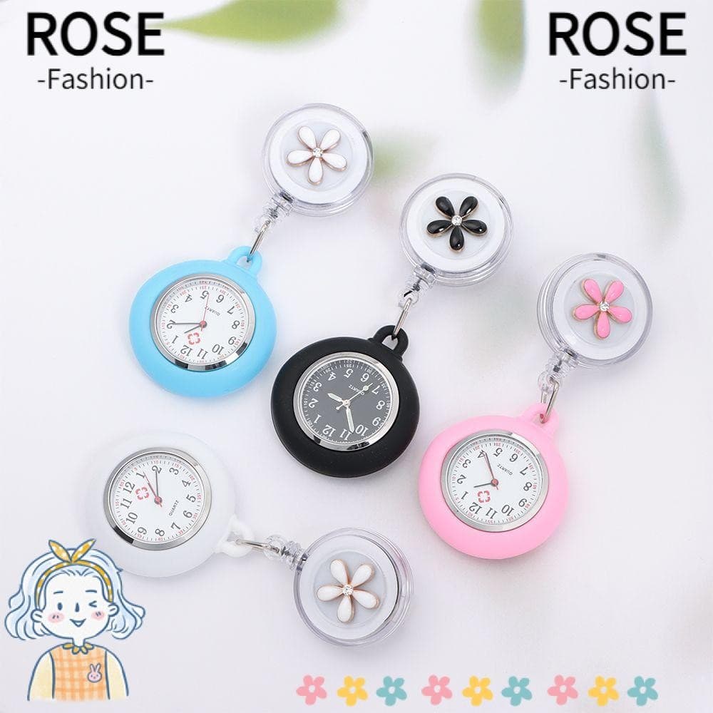 ROSEGOODS Relógios De Bolso Hospital Médico Mulheres/Homens Vidro Retrátil