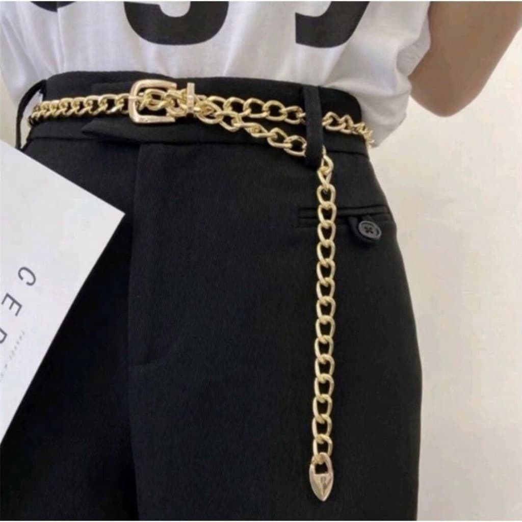 Cinto Corrente  Estiloso Acessório Feminino Moda Influencer