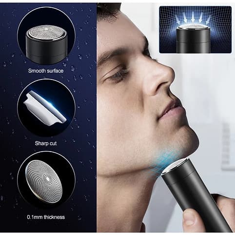 Barbeador Elétrico S/ Fio Daling DL-9103 Corporal Facial Portátil Recarregável