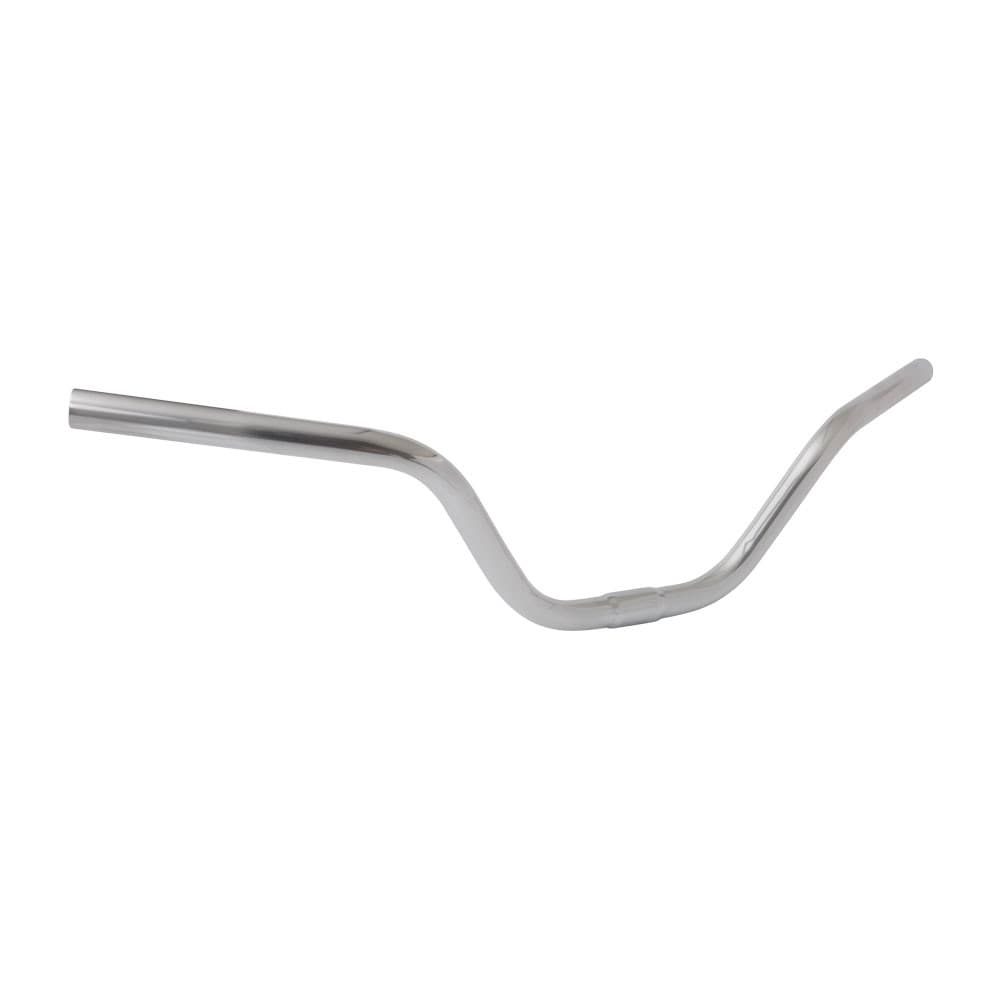 Guidão estilo poti polido em aço 680x125mm P/mesa 25.4 lindo e estiloso bike Retrô