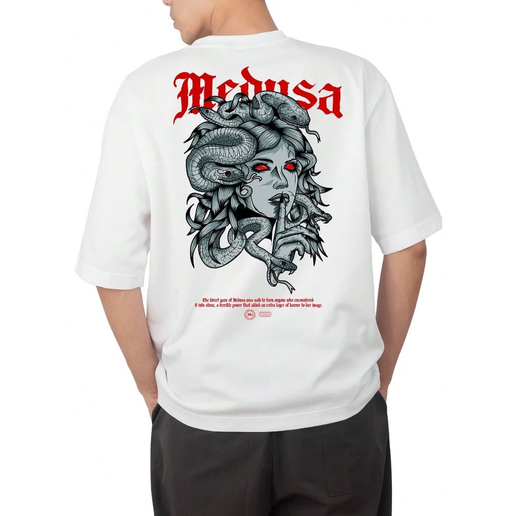 Camisa unissex Streetwear Medusa Stones Mitologia Deusa gordon Algodão