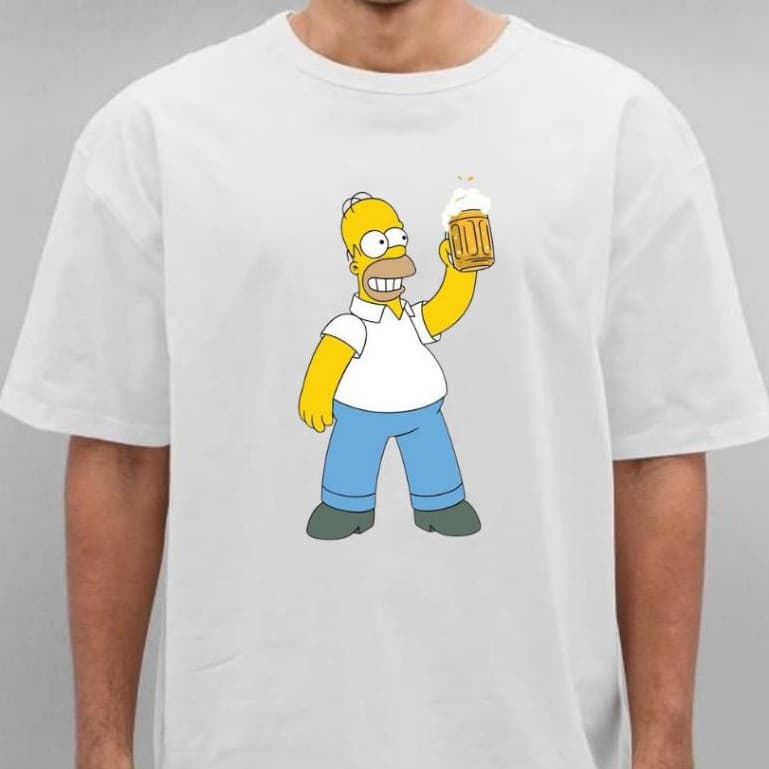 Camisa Camiseta Desenho SimpsonsDonuts Personagem Humor Duf