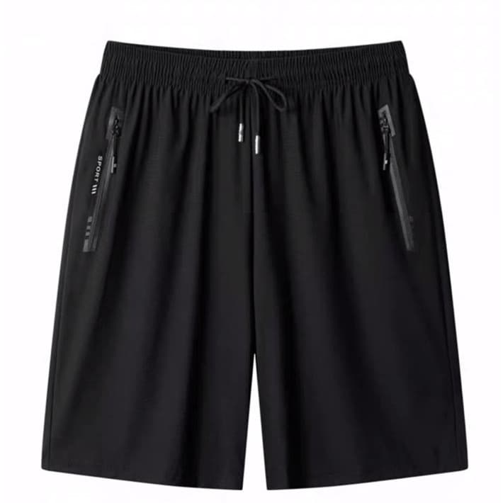 Bermuda Short Masculino  Praia Academia 2 Bolsos Zíper Secagem Rápida