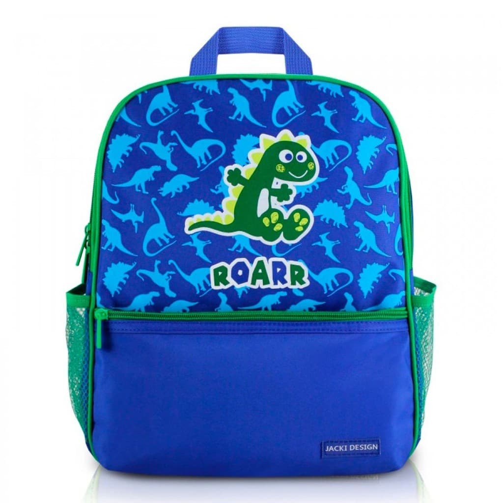 Mochila Escolar Azul Roar Infantil Pequeninos Jacki Design