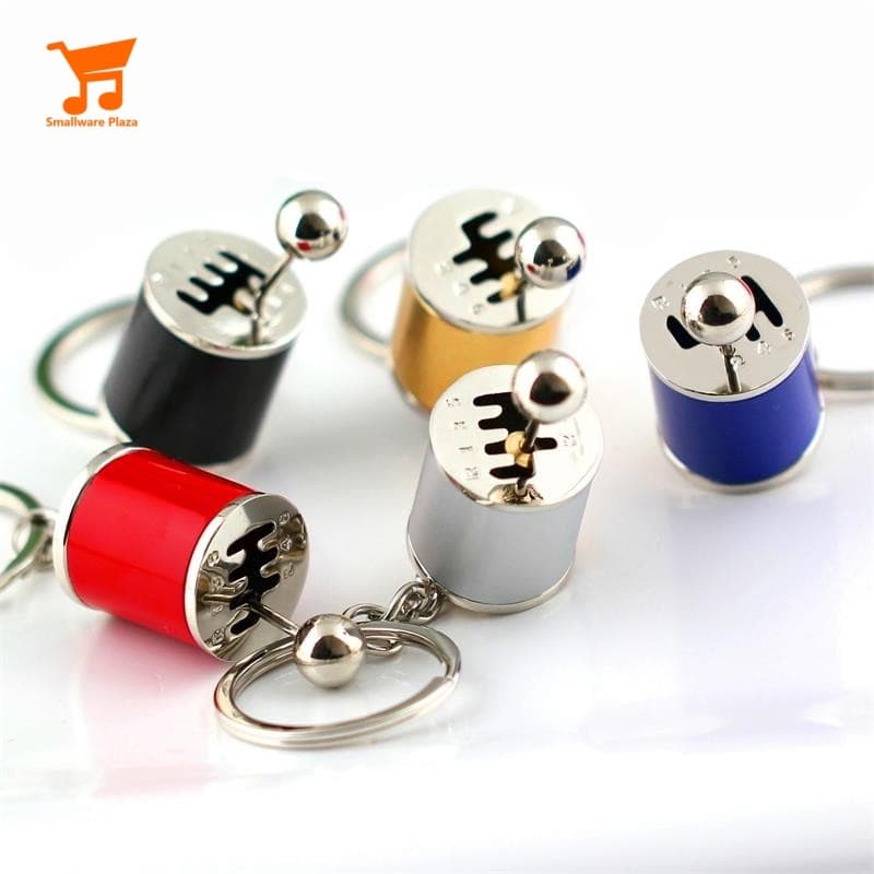 Criativo Shifter Chaveiro Caixa De Engrenagens 6 Velocidades Shift Stick Metal Fidget