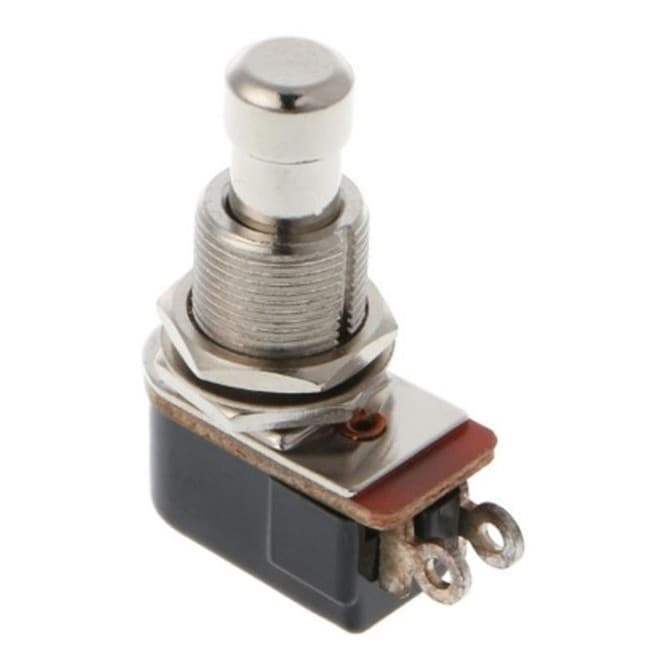Chave Switch Spst 2 Terminais P/ Pedal De Guitarra Ou Baixo