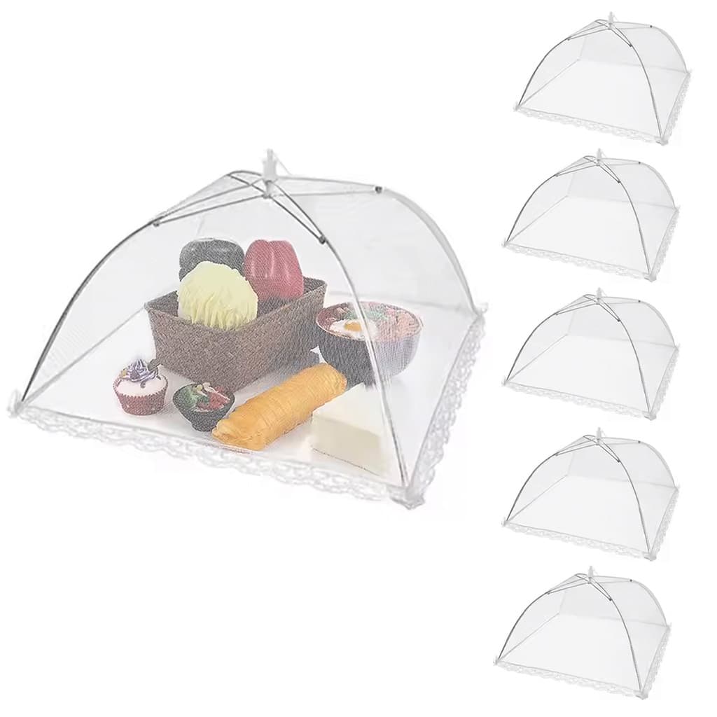 Kit 6 Telas Protetora Alimento 40x40 Mosquiteiro Tampa Prato