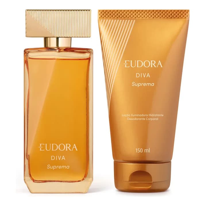 Diva Suprema Eudora Combo Colônia + Loção Iluminadora ORIGINAL