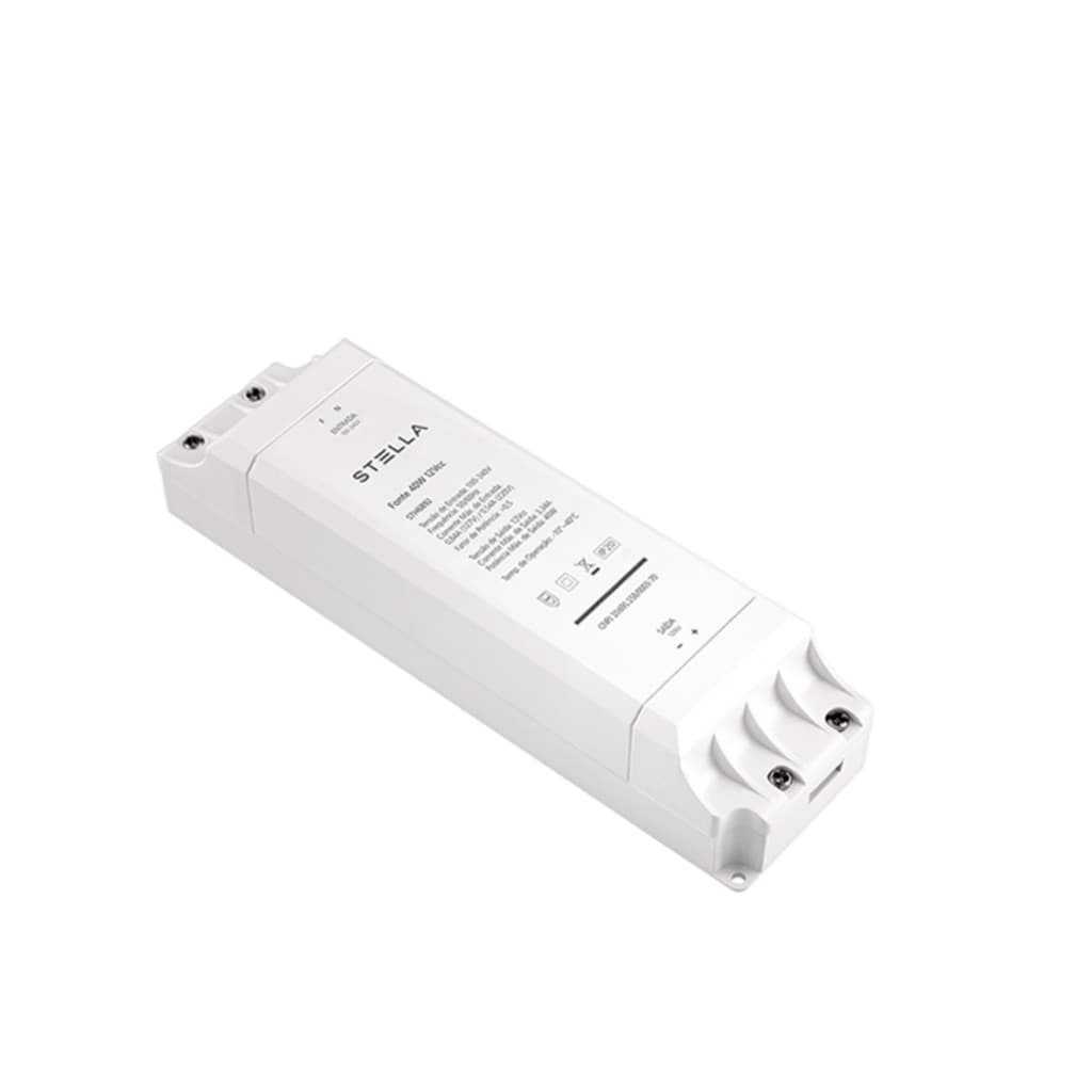 FONTE PARA FITA DE LED STELLA 12V 40W BIVOLT STH6892