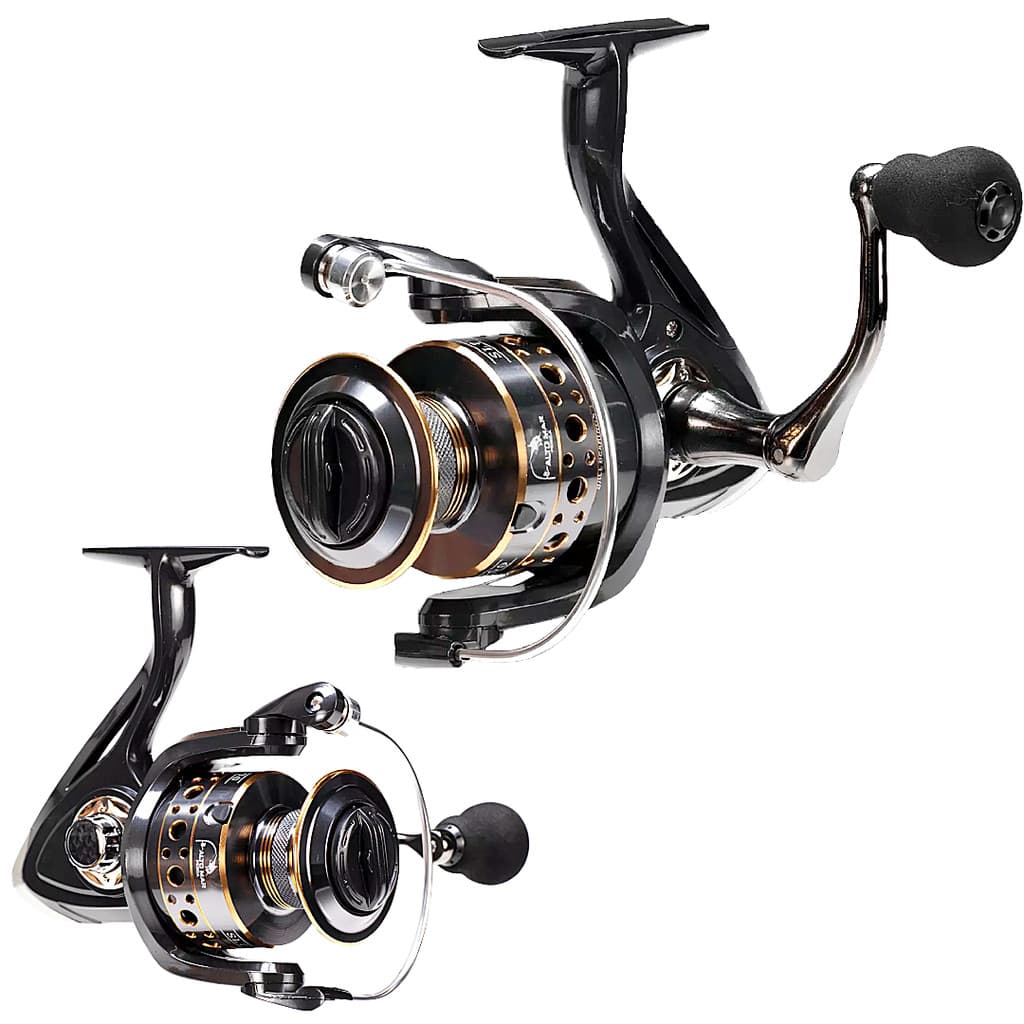 Molinete de Pesca Pesada Alto Mar SL 6000 - 15 Rolamentos - Drag: 12Kg- Aluminio
