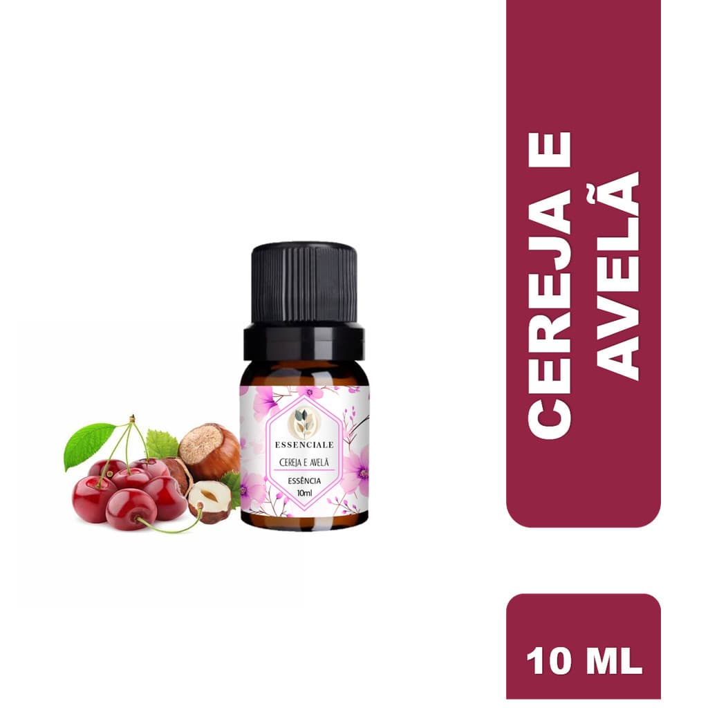 Óleo Essencial Cereja e Avelã 100% Puro Difusor Aromatizador 10ml