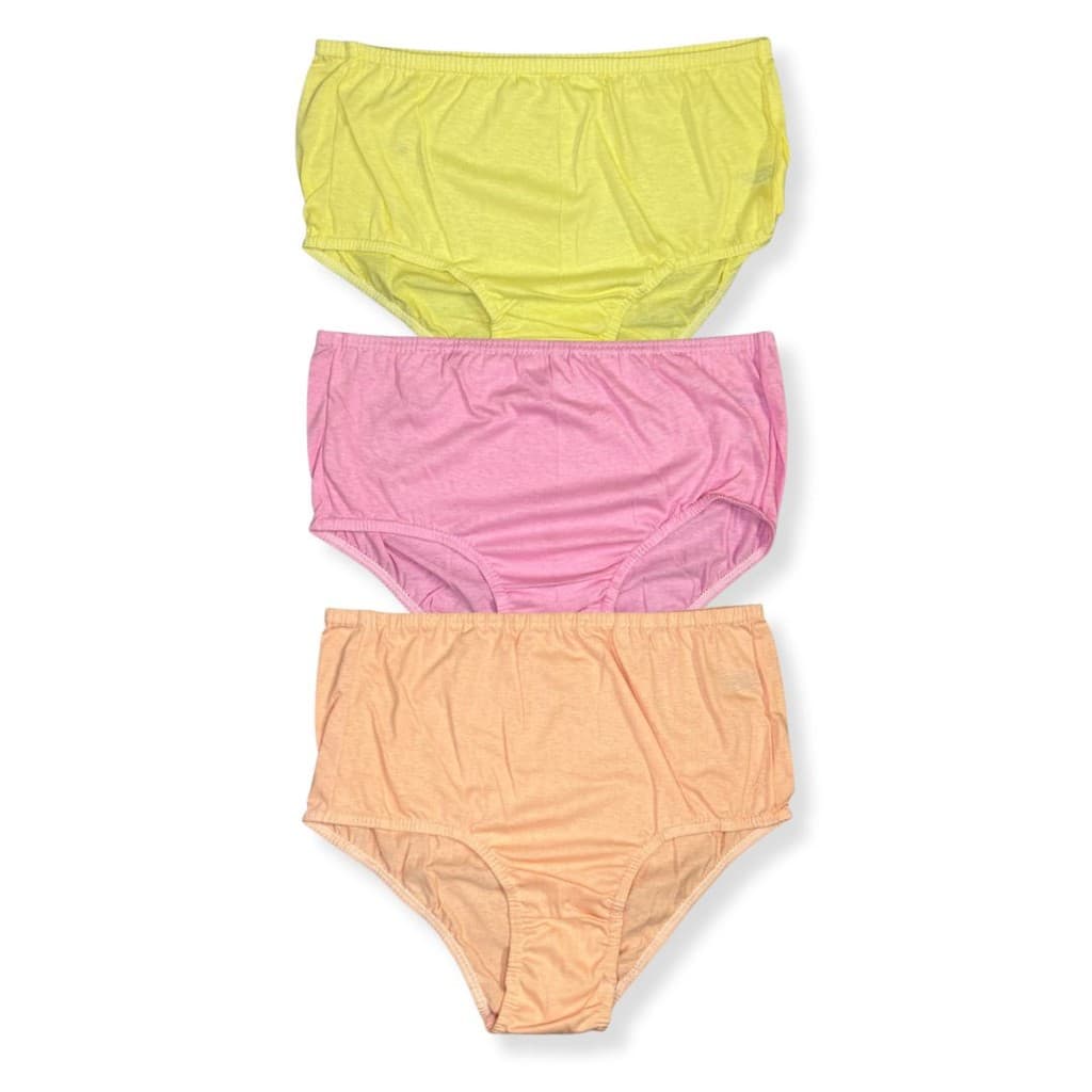 Kit c/ 3 Calcinha Plus Size Senhora de Algodão Dondoka