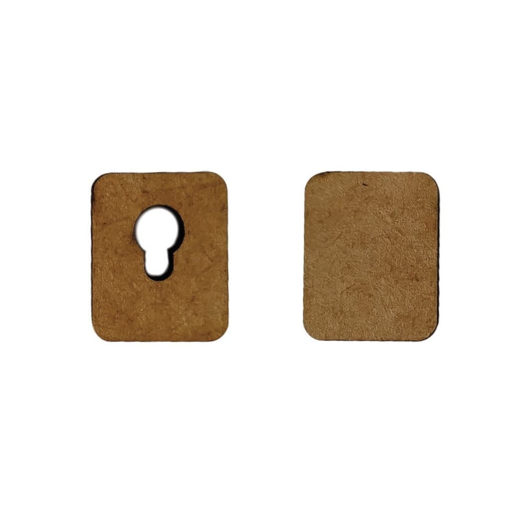 kit Gancho P/ Mandala Quadro MDF Cru 6mm Pacote 50 Pares