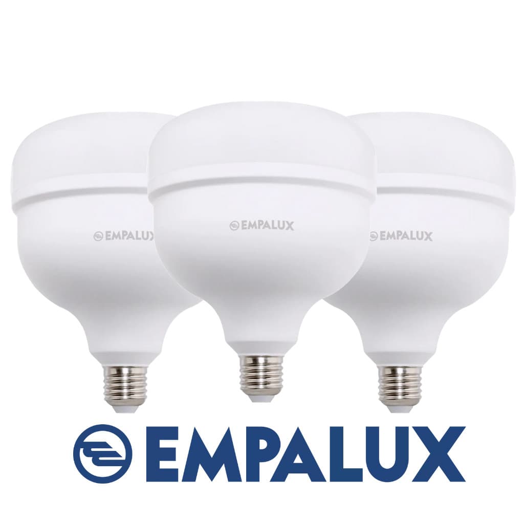 Kit 3 Lâmpada Alta Potência 50W ECO 6500K E27 EMPALUX