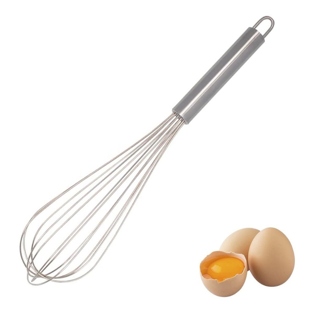 Batedor De Massas E Ovos Fuet Em Aço Inox Pratico Mimo Style