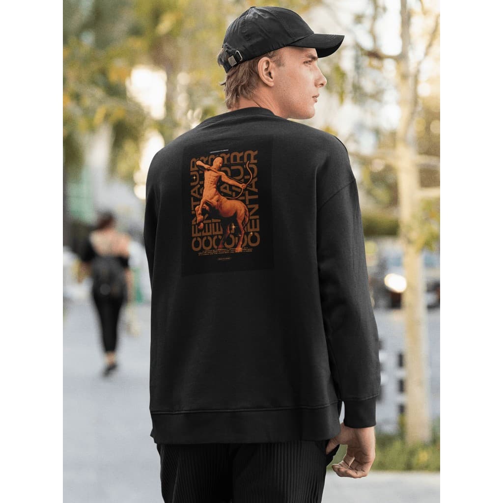 Moletom Careca Blusa de Frio Suéter Gola Redonda Masculino Casual Streetwear 100% Algodão Estampado