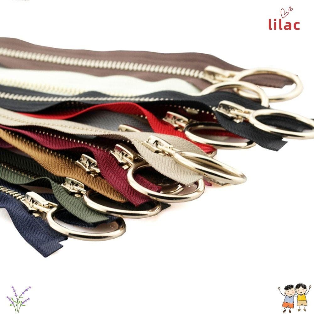 Zíper De Metal LILAC2 , Jaqueta De Cobre Com E Dentes Abertos , Longo , Resistente # 5 Largo De 70/90 Cm