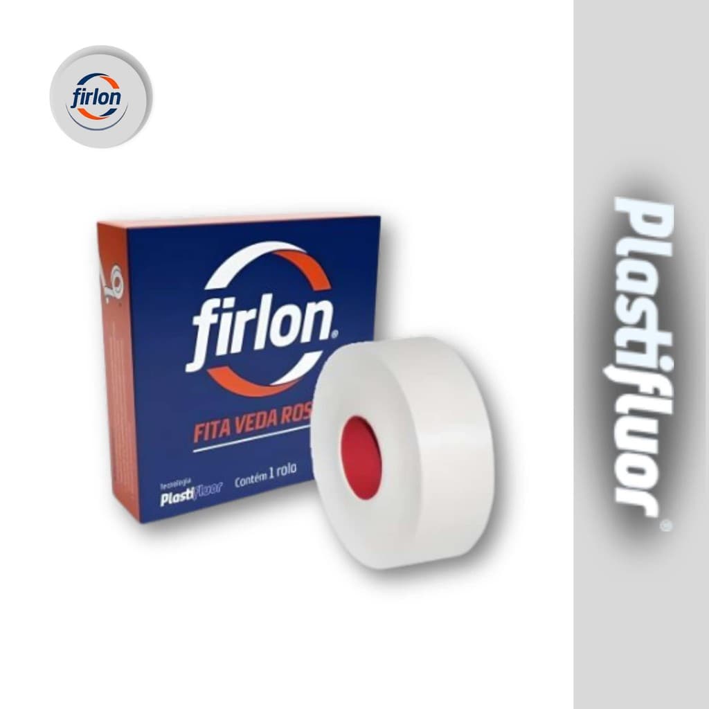 Fita Veda Rosca 18mmx10m Firlon PlastiFluor