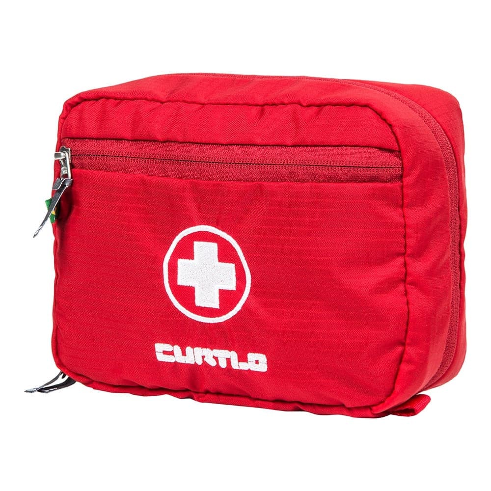 Kit de Primeiros Socorros Curtlo M Vermelho – Compacto, Leve e Essencial para Trilhas, Viagens e Aventuras Outdoor
