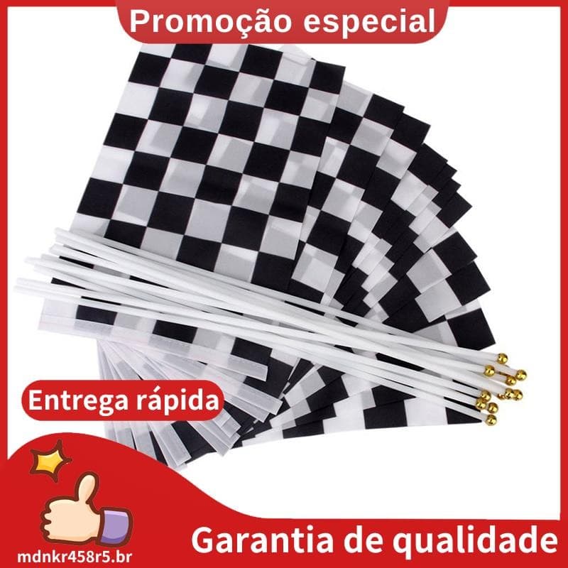 12 Peças . Bandeira De Corrida Canelada Fórmula 1 F1 Bandeiras Acenando À Mão (Preto + Branco) mdnkr458r5 br