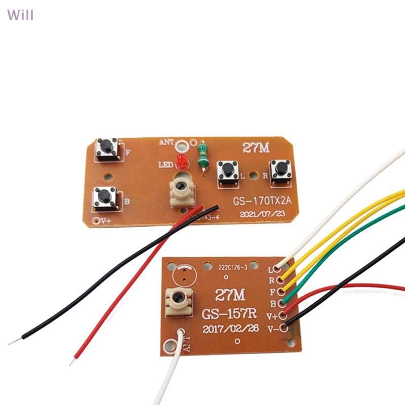 4CH RC Controle Remoto Circuito PCB Transmissor Receptor Placa Acessórios Para Carro Com Antena Sistema De Rádio