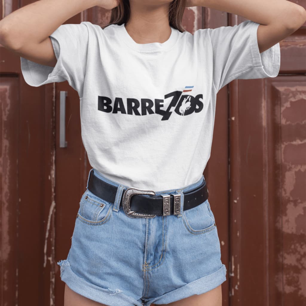 Camiseta Unissex Festa Peão Barretos 2025 70 Anos Algodão Estampa Rodeio Casual Conforto Versátil