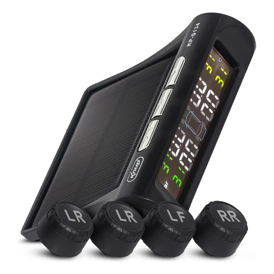 Sensor TPMS 4 Rodas Universal - Instalação Fácil sem Remover Pneus + Monitoramento em Tempo Real