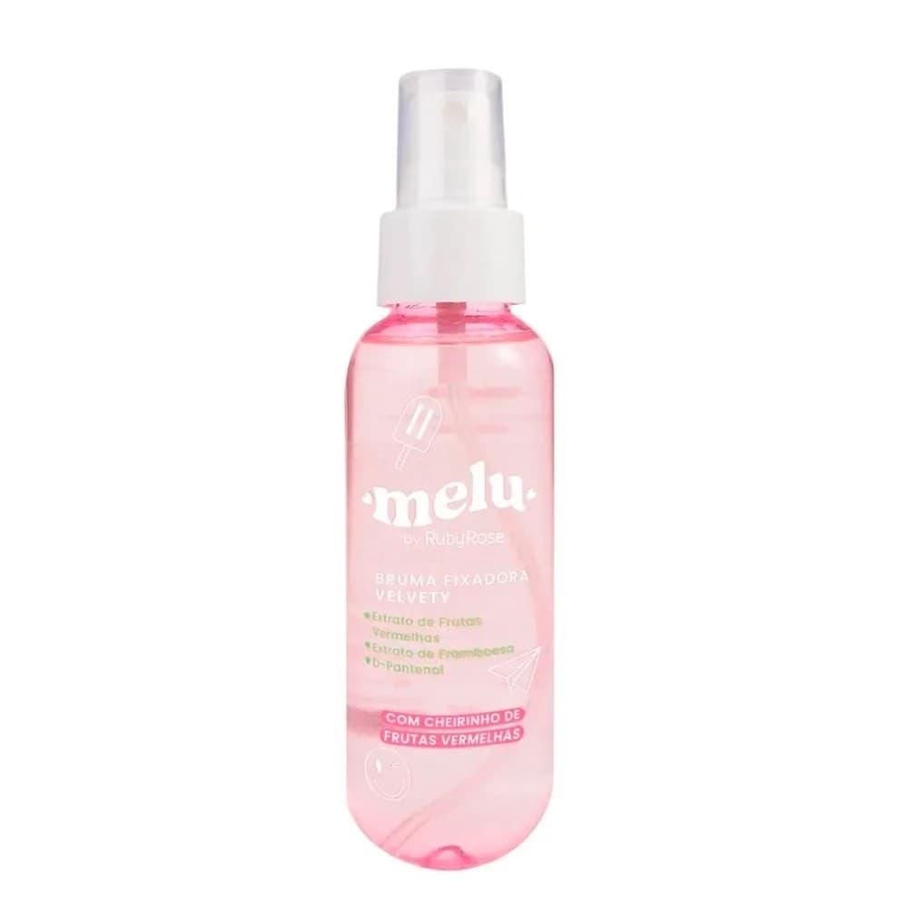 Novidade  Bruma Fixadora Velvety Melu By Ruby Rose 100ml