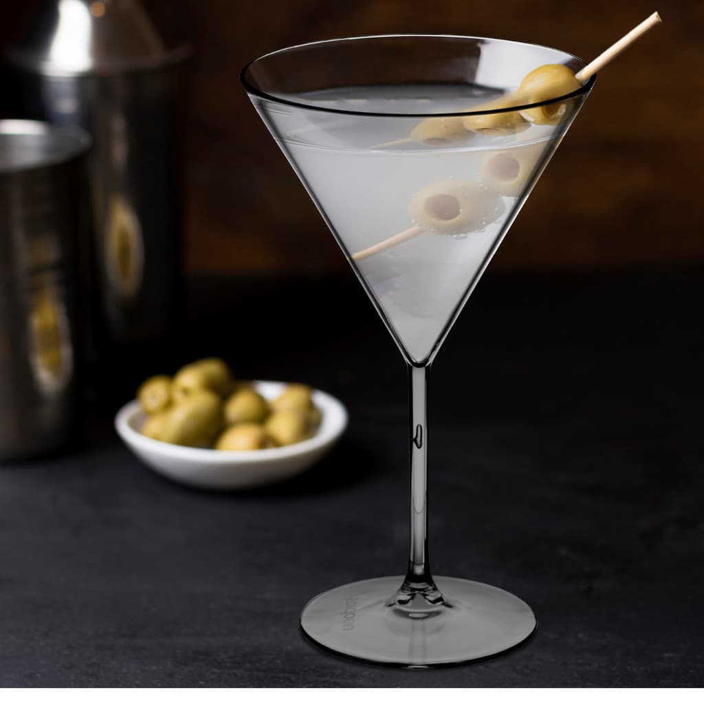 TAÇA Para Martini 260ml 6pçs Elegante Tranparente Resistente