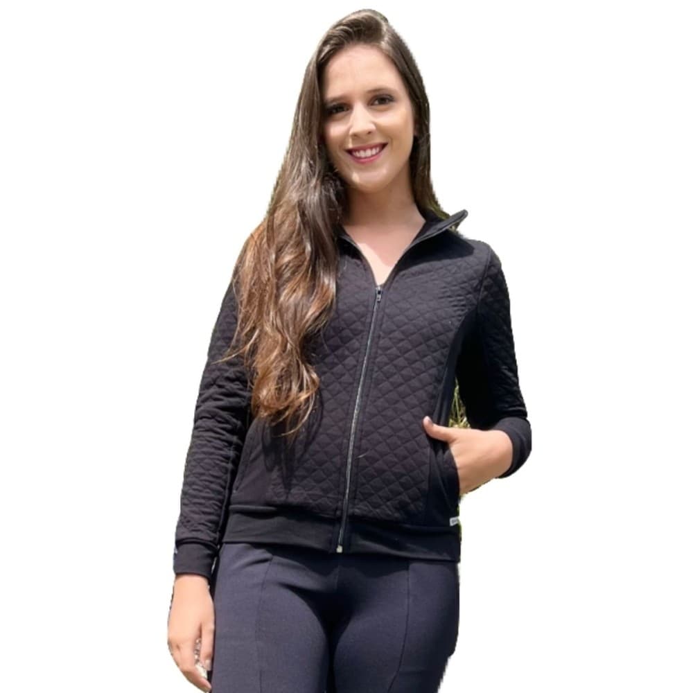 Jaqueta Feminina Modelagem Bomber Jaqueta Matelassê Abertura Frontal Casaco Feminino Dia a Dia
