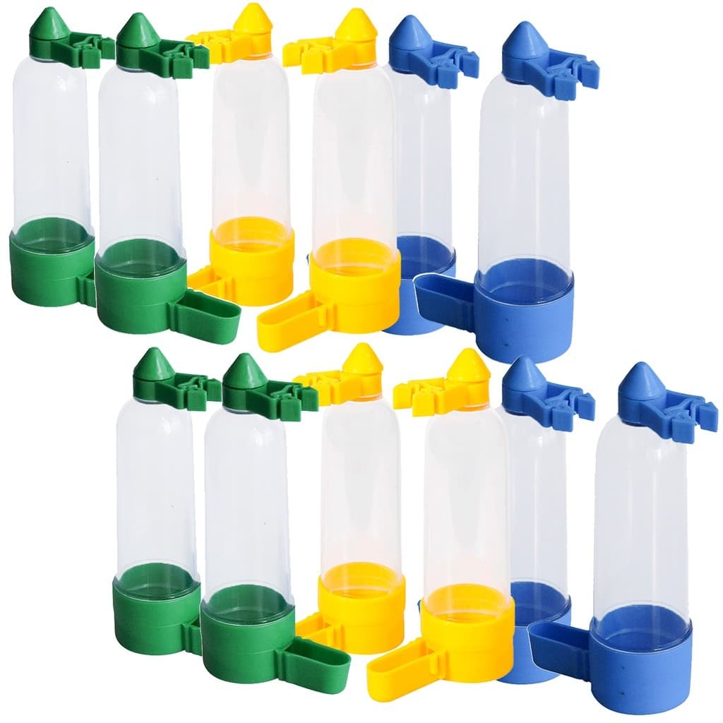 Kit com 12 Bebedouros Passaros Caçula 60ml