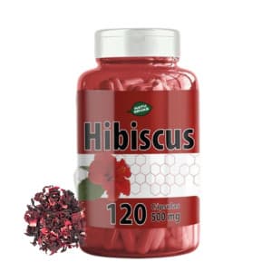 Hibiscus 120 capsulas de 500 mg - NatuErvas