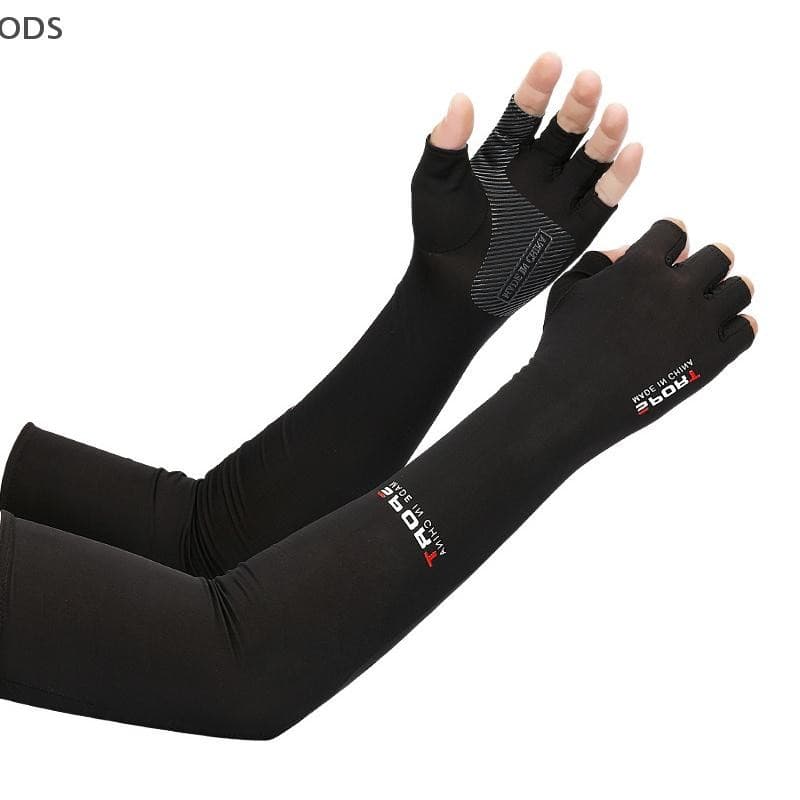 ODS 1 Par De Mangas De Braço Para Ciclismo , Pesca , Proteção UV , Gelo Com Punho De 5 Dedos OD