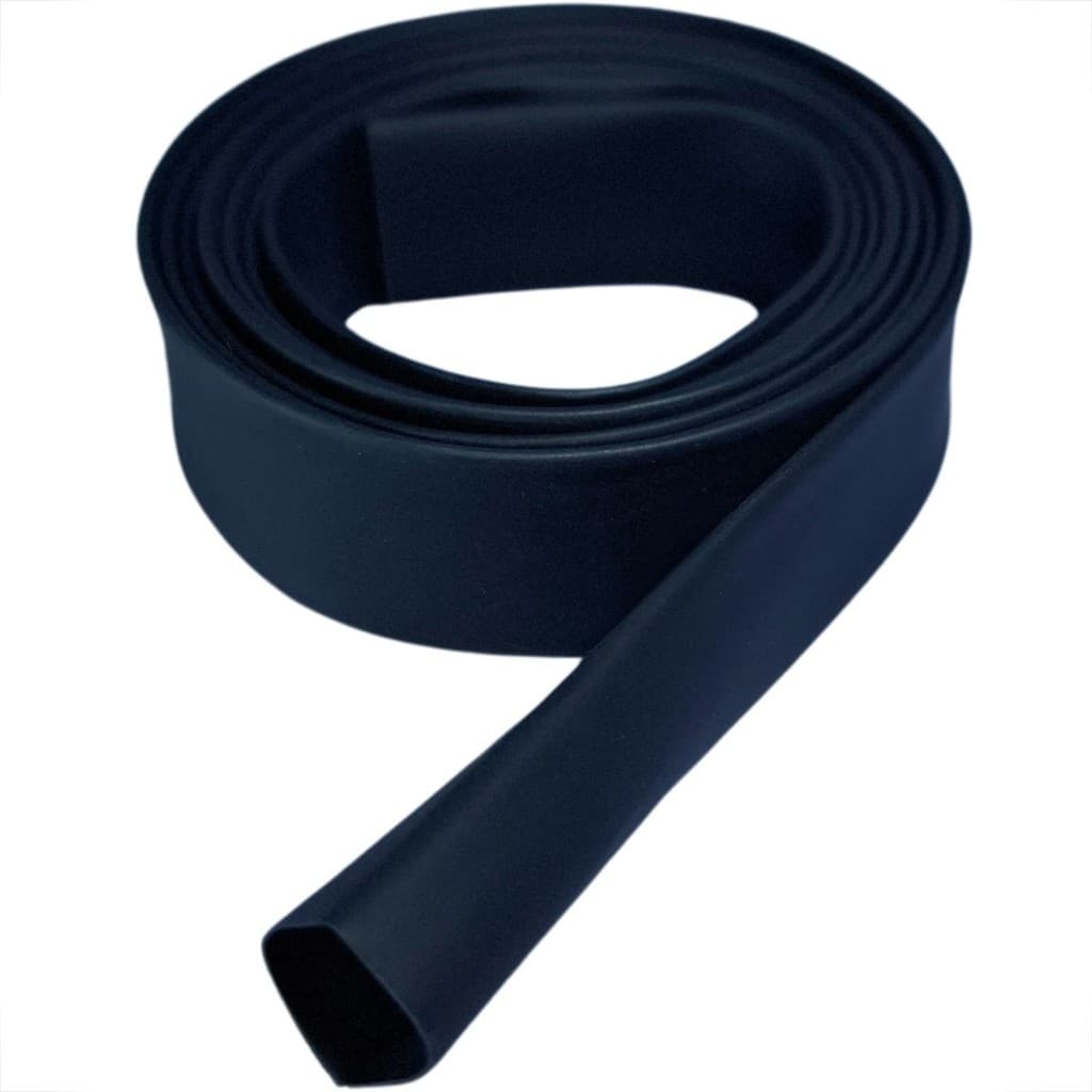 ESPAGUETE TUBO TERMO RETRATIL 9,5MM OU 3/8" ISOLANTE ANTI-CHAMAS PRETO 1 METRO CONDUITE