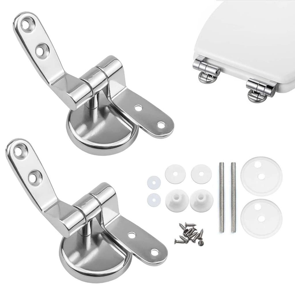 Conjunto De Dobradiças Universais Para Assento De Vaso Sanitário-1 Par Com Substituição De Acessórios 1AOF