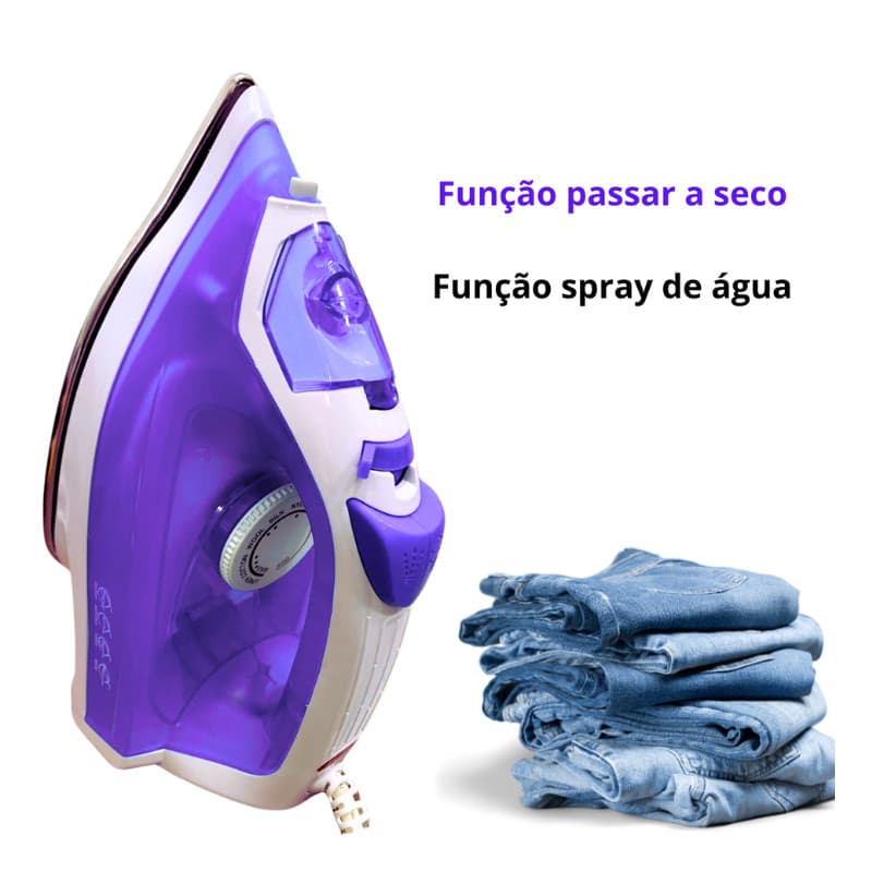 Ferro De Passar Roupa A Vapor 110v 220v Passar A Seco Economia Eletrodoméstico Multifuncional