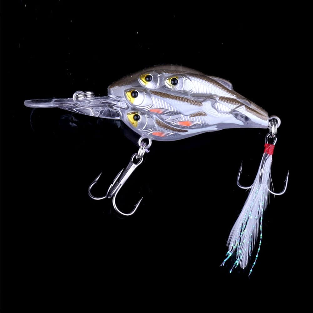 1 Peça Iscas De Pesca Crankbait Isca Artificial 7.5 Cm 9g