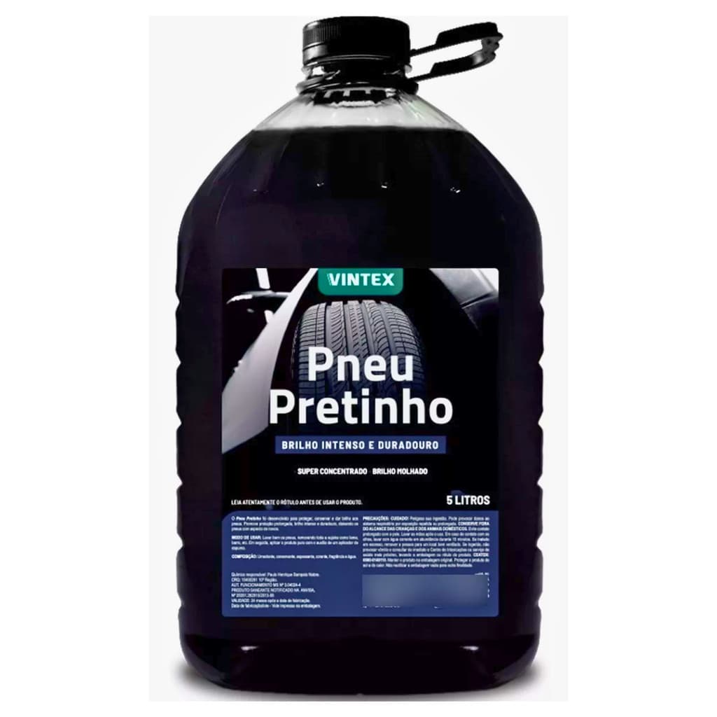 Pneu Pretinho Automotivo Brilha Pneus Carro Moto 5l - Vonixx