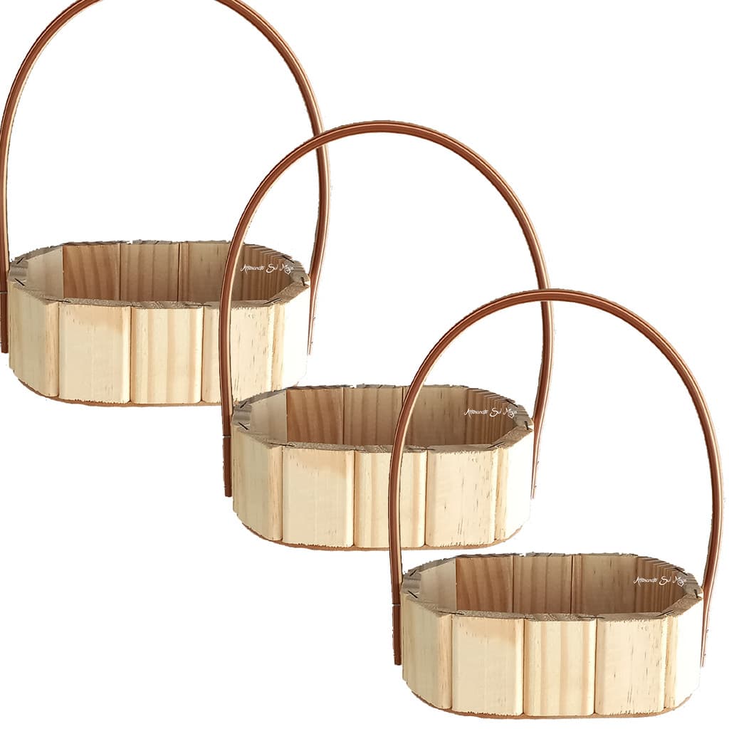 15un Cesta Oval 22cm Pinus Presente Cosméticos Kits Presente Dia dos Namorados